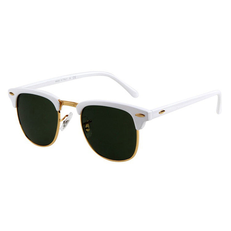 Sunglasses metal half frame sunglasses