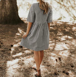 Load image into Gallery viewer, +Size | Loose Stripe dress
